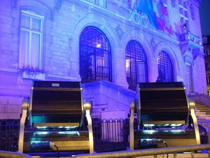 Projecteur lumière façade Île-de-France